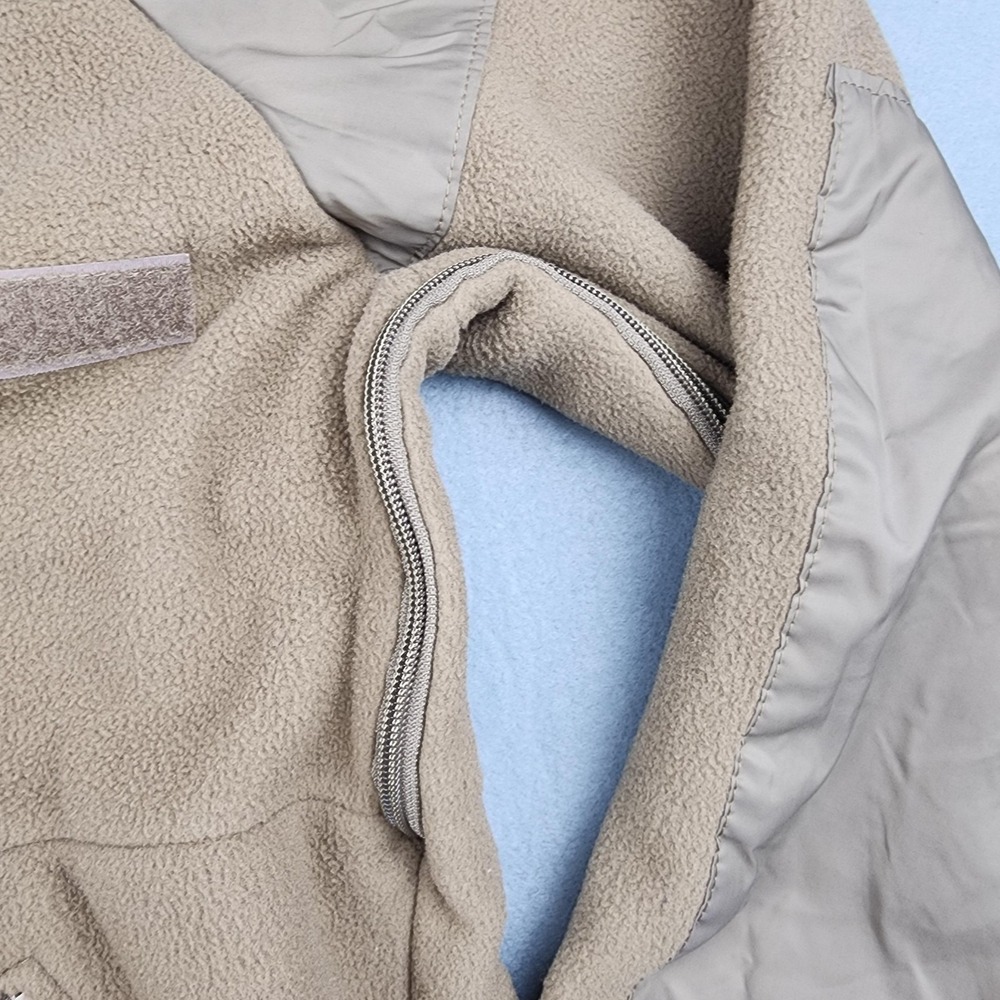 A.O.S. Tactical Atheros Jacket Mens Small Beige Fleece Full Zip Military USA - Picture 5 of 10